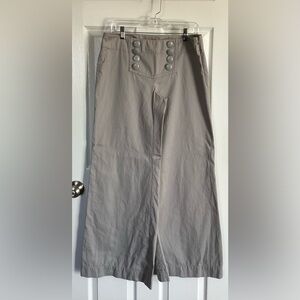 Kensie Wide Leg Pant With Decorative Buttons Size 10